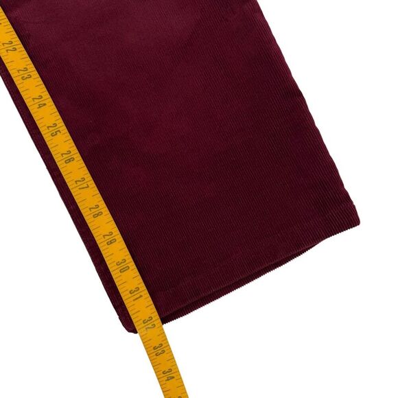 Polo Golf Ralph Lauren Men's Corduroy Pants Classic Golf Fit Burgundy 34x32 - Picture 11 of 12